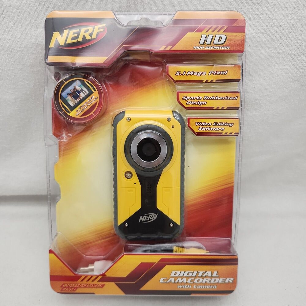 Camcorder Nerf Digital Sports 5.1 MEGA Pixel HD Mic Editing Software 2012 NEW
